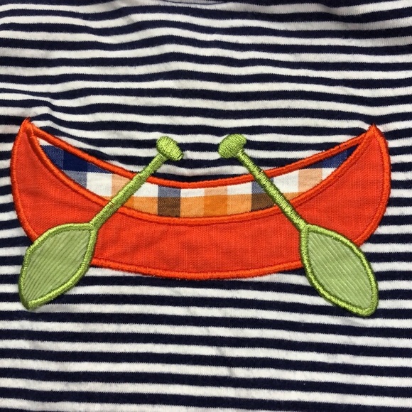 TARA COLLECTION Stripe Canoe Baby Boy 3M Outfit - Picture 2 of 5